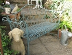 French Blue Vintage Bench