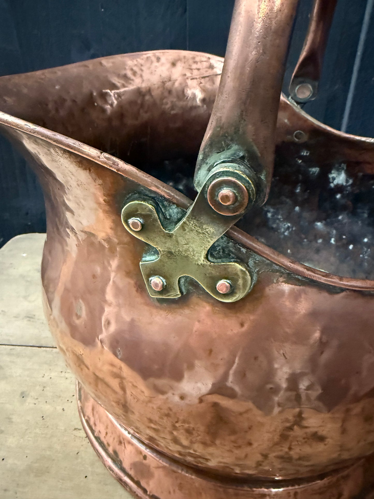 Vintage Copper coal Scuttle