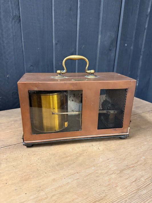 Vintage Copper Cased Barograph