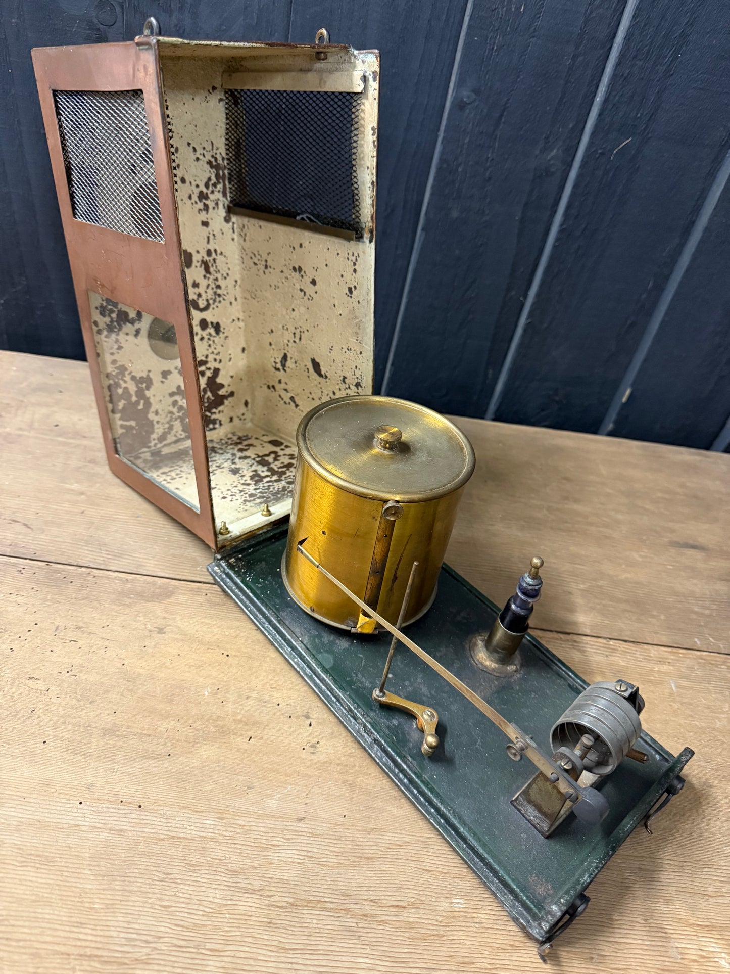Vintage Copper Cased Barograph