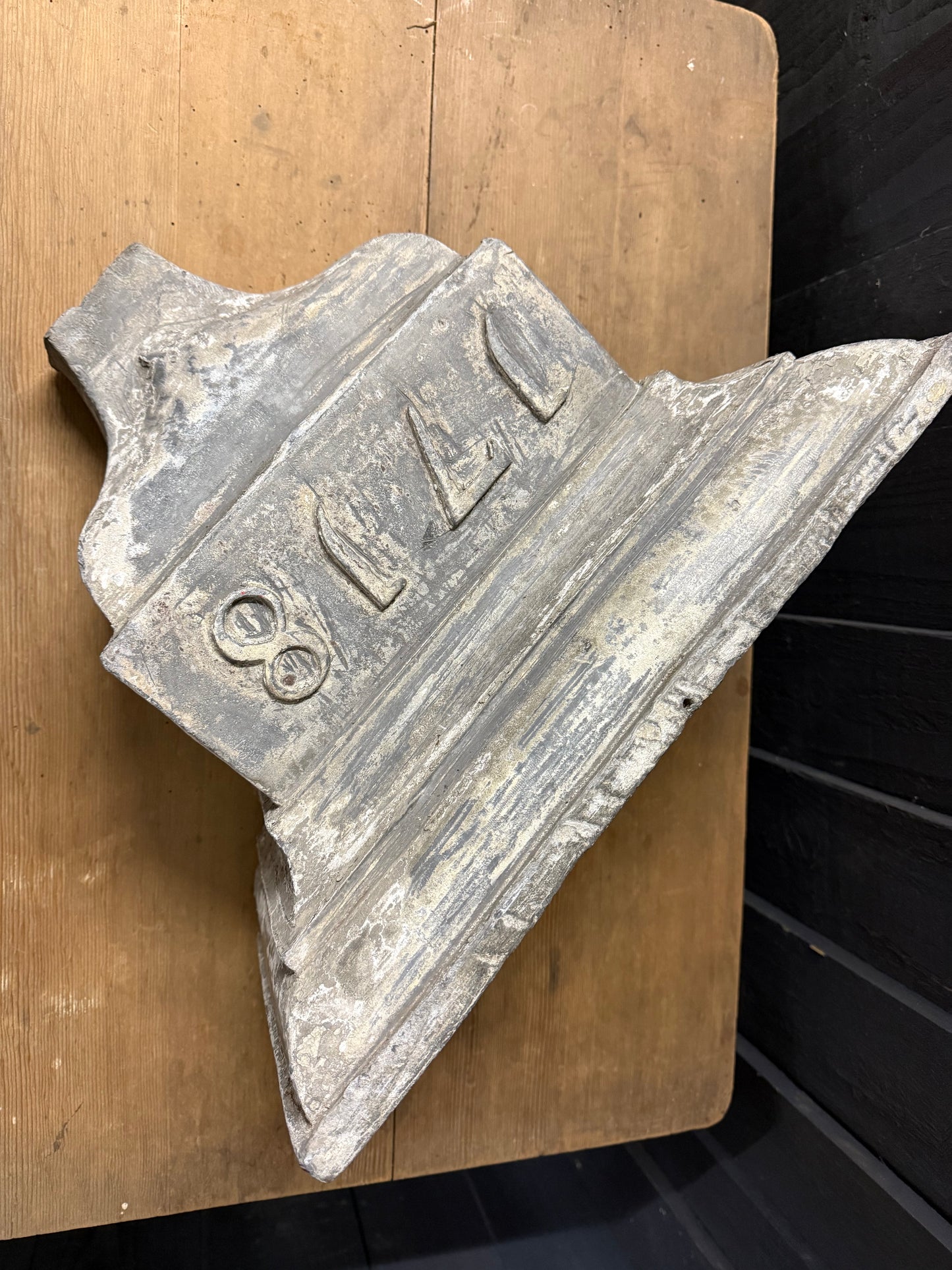 Antique Lead Hopper