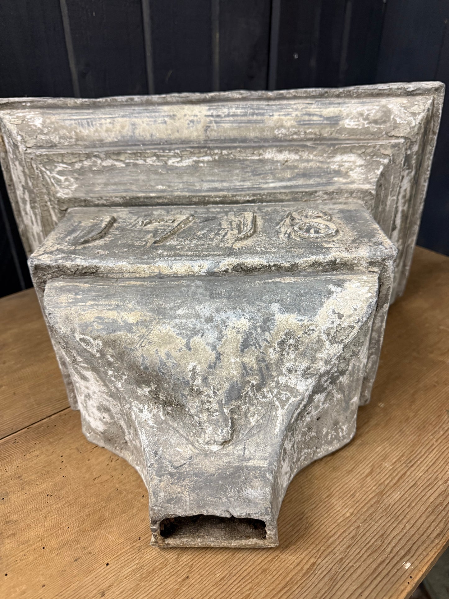 Antique Lead Hopper