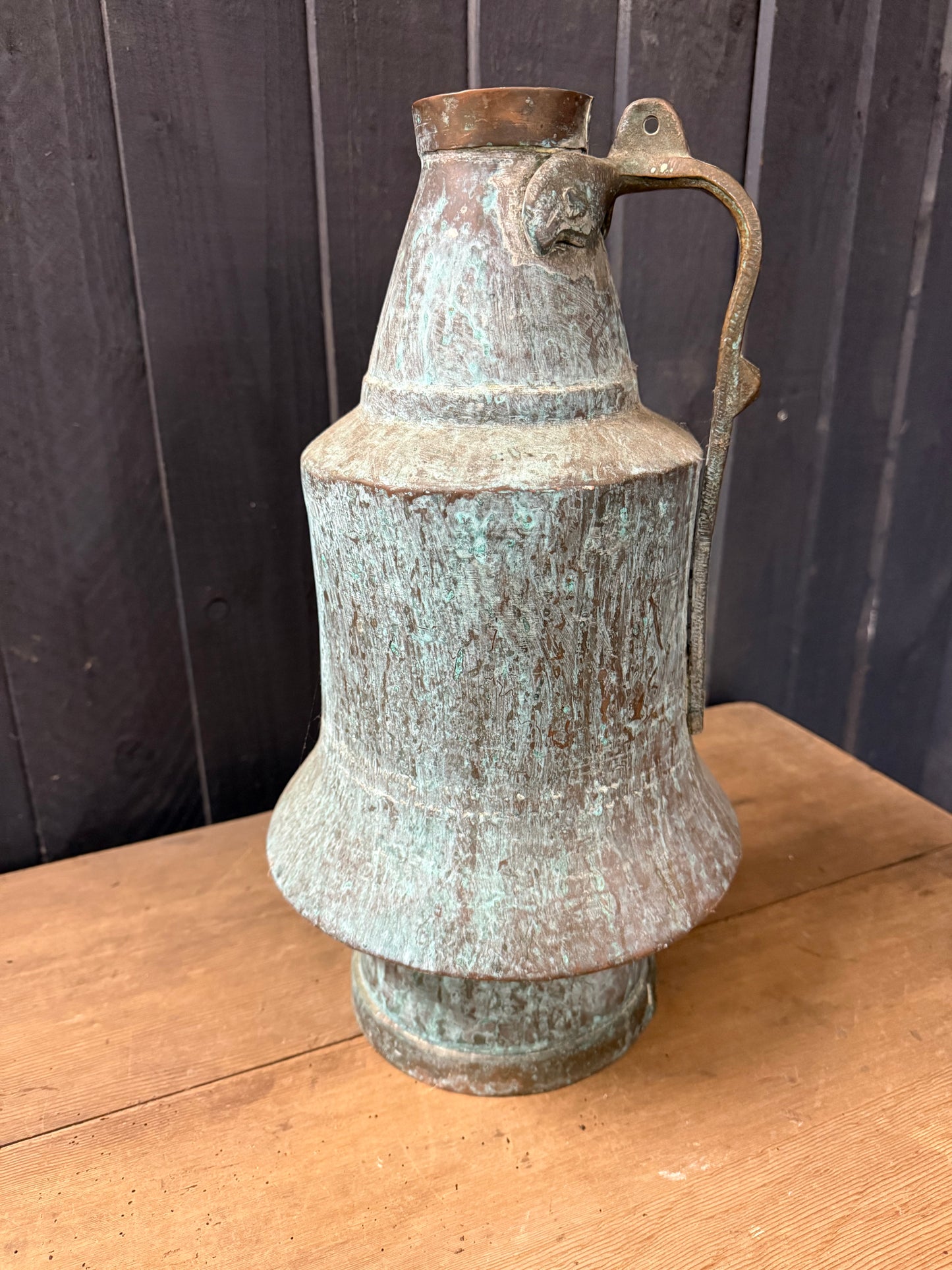 Vintage Verdi Gris Pitcher