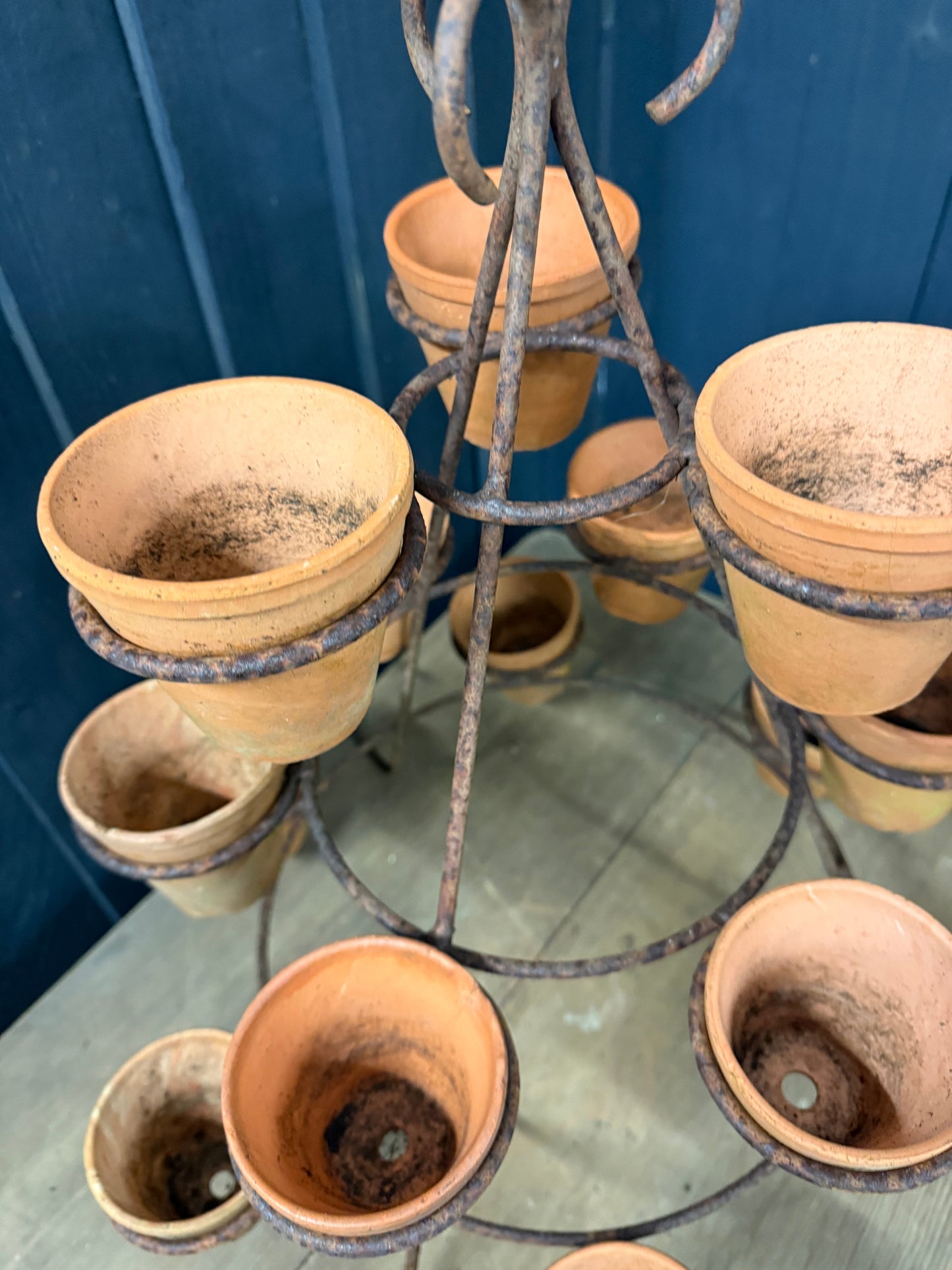 Vintage Pot Holder Tower