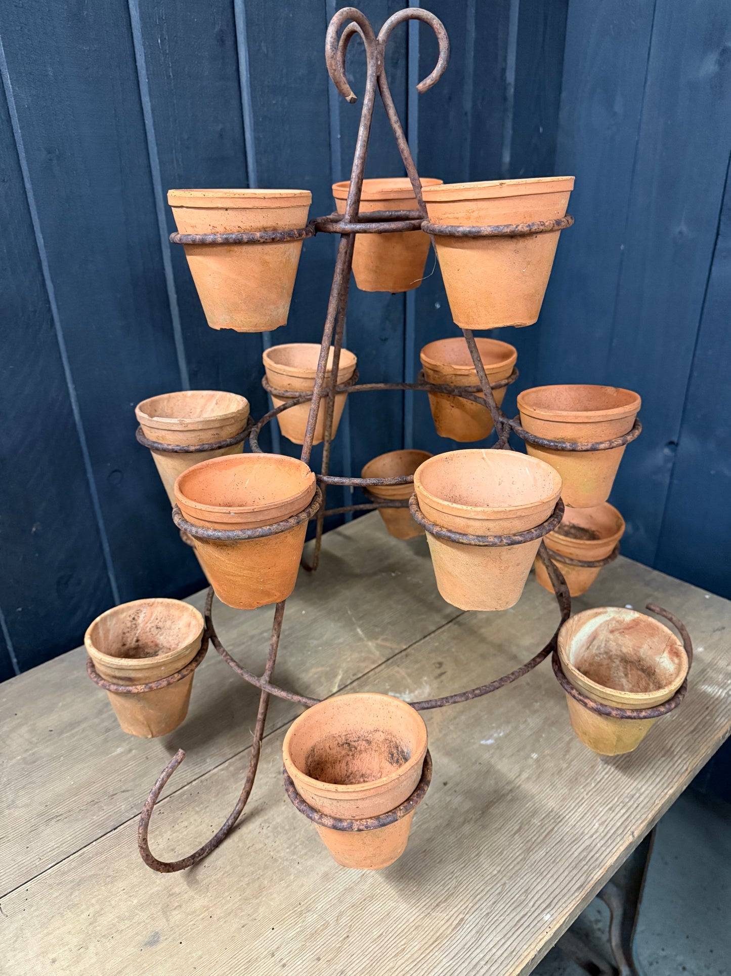 Vintage Pot Holder Tower