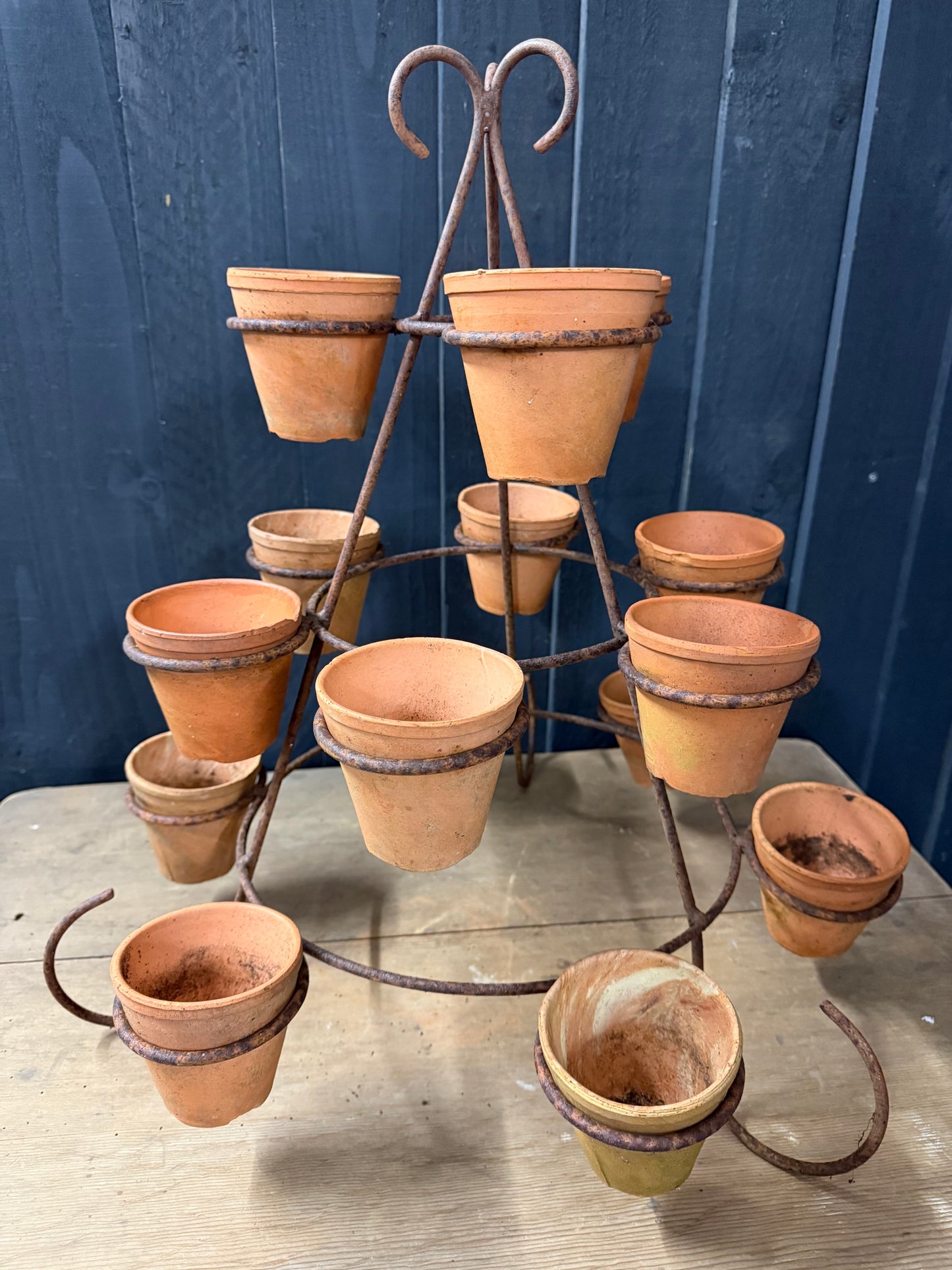 Vintage Pot Holder Tower