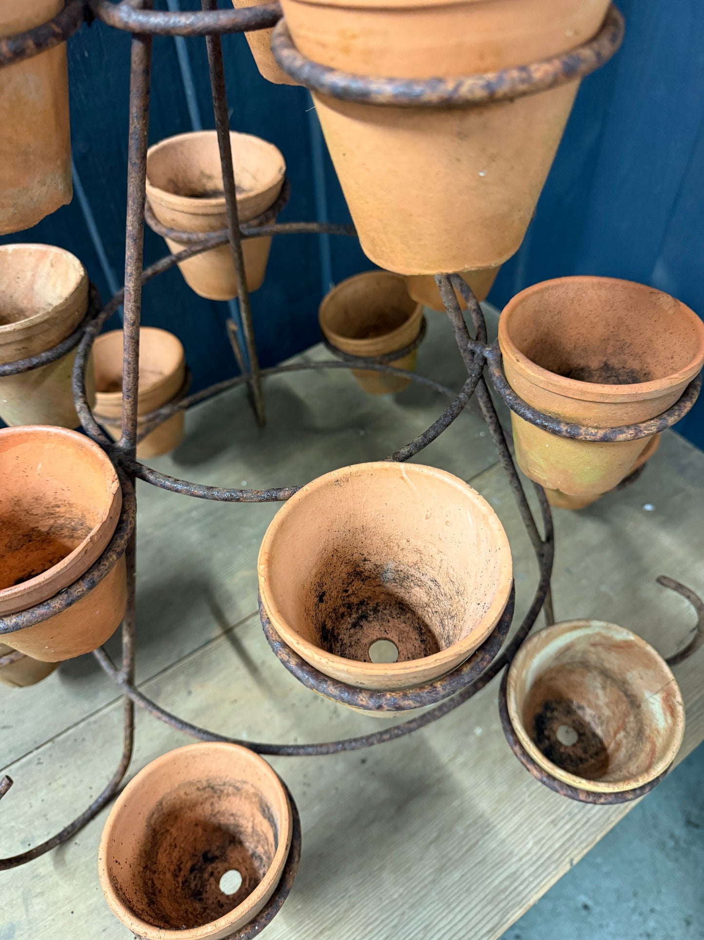 Vintage Pot Holder Tower