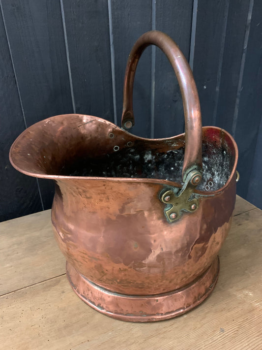 Vintage Copper coal Scuttle