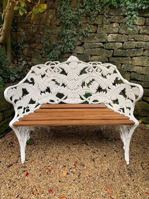 Victorian Coalbrookdale Style Fern Bench