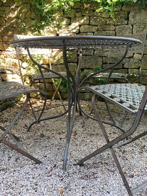Large Four Chair Garden Bistro Set