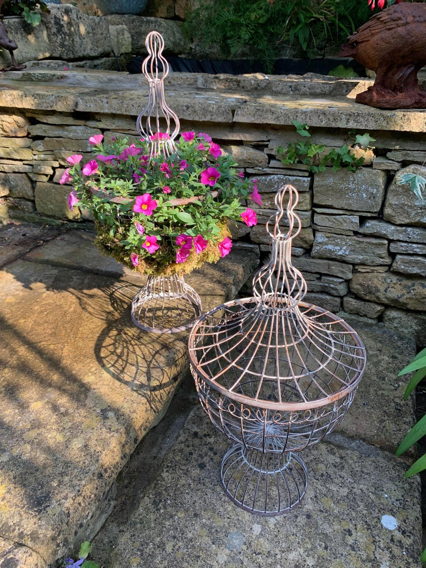Trophy Shaped Caged Planter