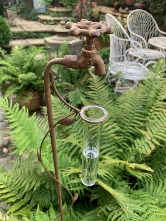 Cast Iron Tap Rain Gauge