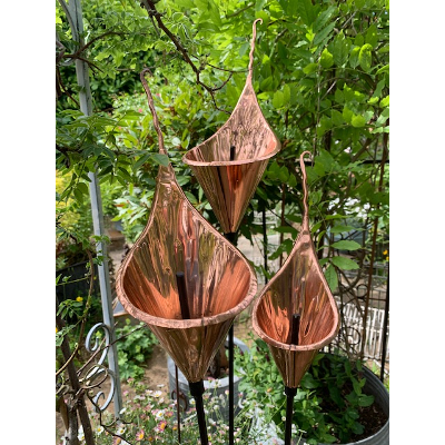 Lily Sculpture in Copper