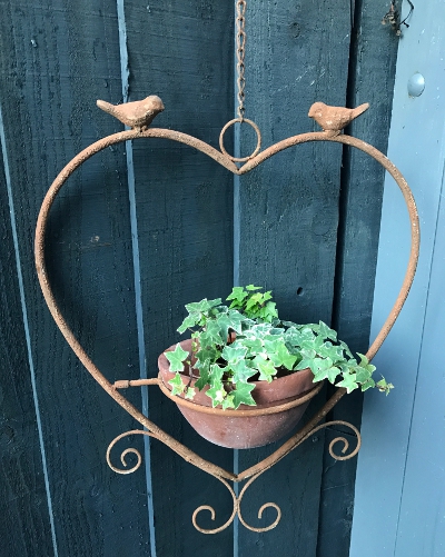 Hanging Heart Pot Planter