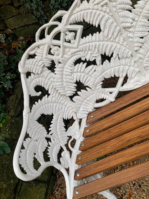 Victorian Coalbrookdale Style Fern Bench