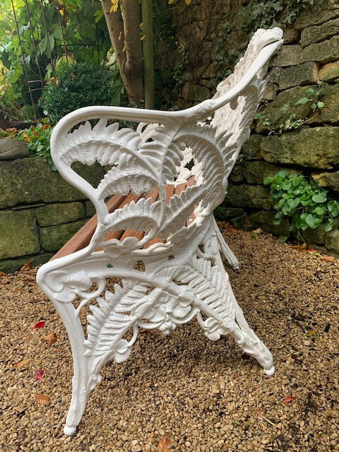 Victorian Coalbrookdale Style Fern Bench